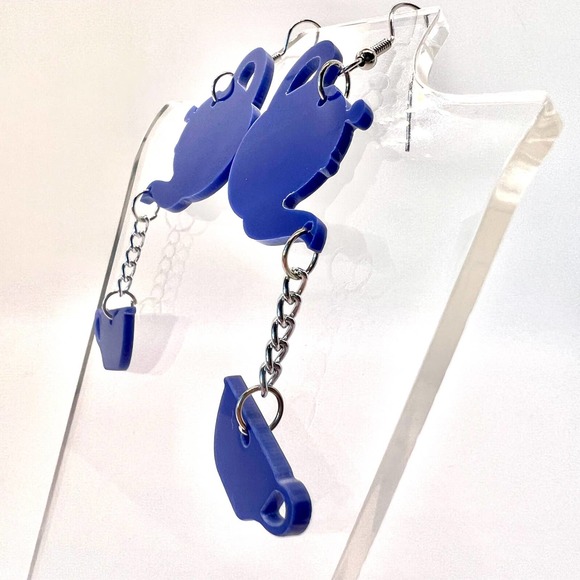Tea Pot Earrings - Cafe Earrings - Tea Earrings - Novelty Earrings - Statement - Picture 7 of 10